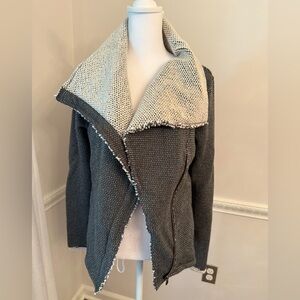 Lilla P Grey Knit Sweater Jacket